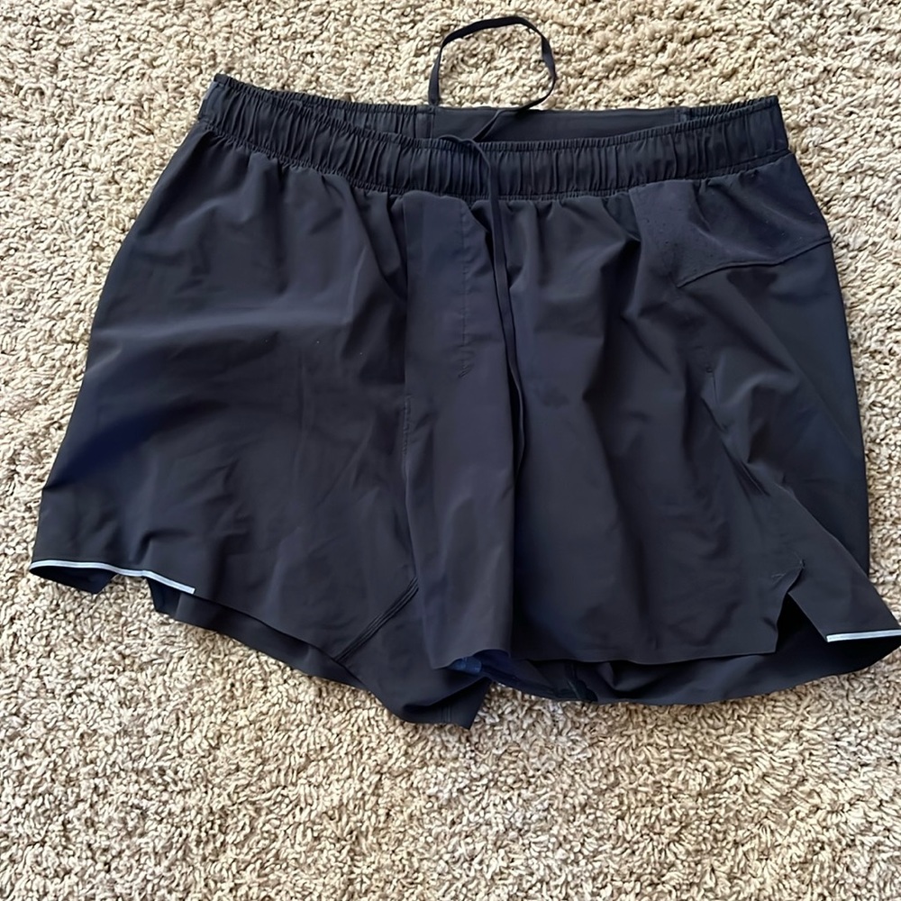 Almost new! Black lululemon athletic shorts. 5”